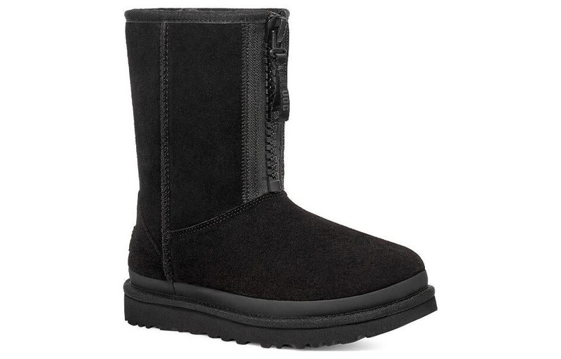 UGG (WMNS) UGG Classic Short Zipper Tape Logo Boot 'Black' 1144035-BLK outlook