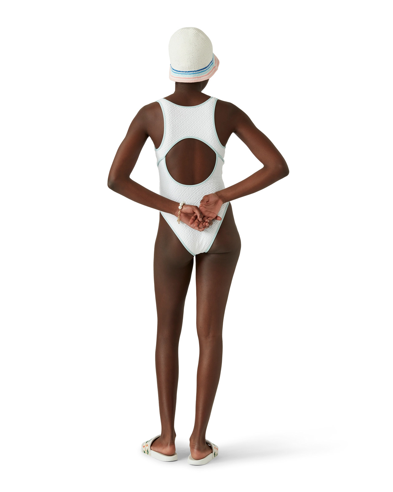 Jacquard Monogram Swimsuit | Casablanca Paris - 5