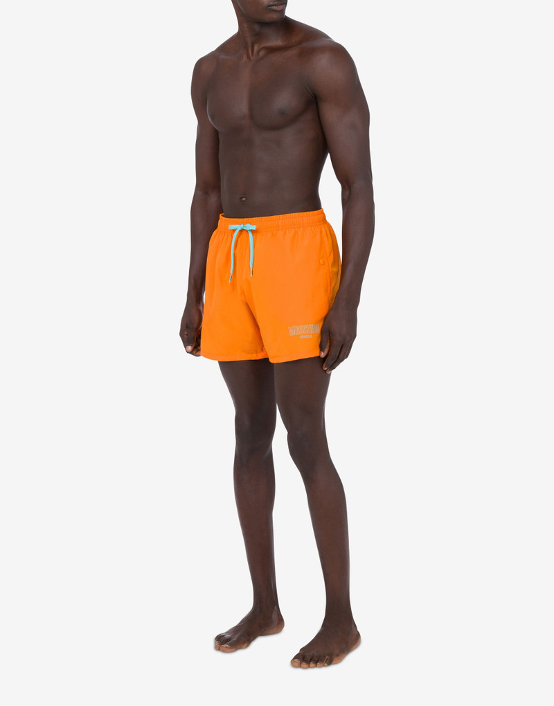 SWIM BOXER LITTLE RUBBER LOGO 1