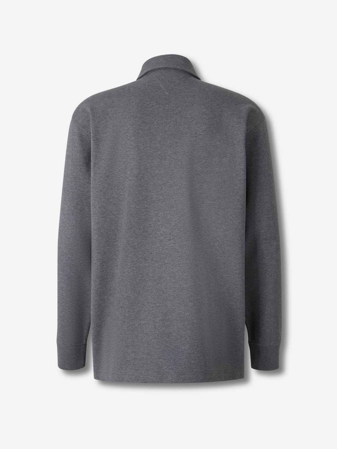 LONG SLEEVE COTTON POLO - 2