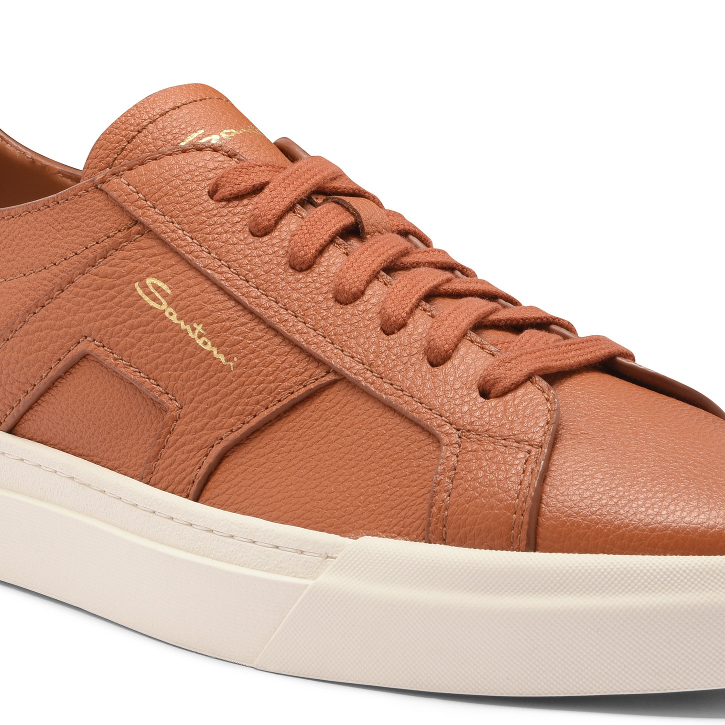 スニーカー SANTONI Tumbled leather Double Buckle trainer Santoni Tumbled Leather Double Buckle Trainer for Men | Lyst