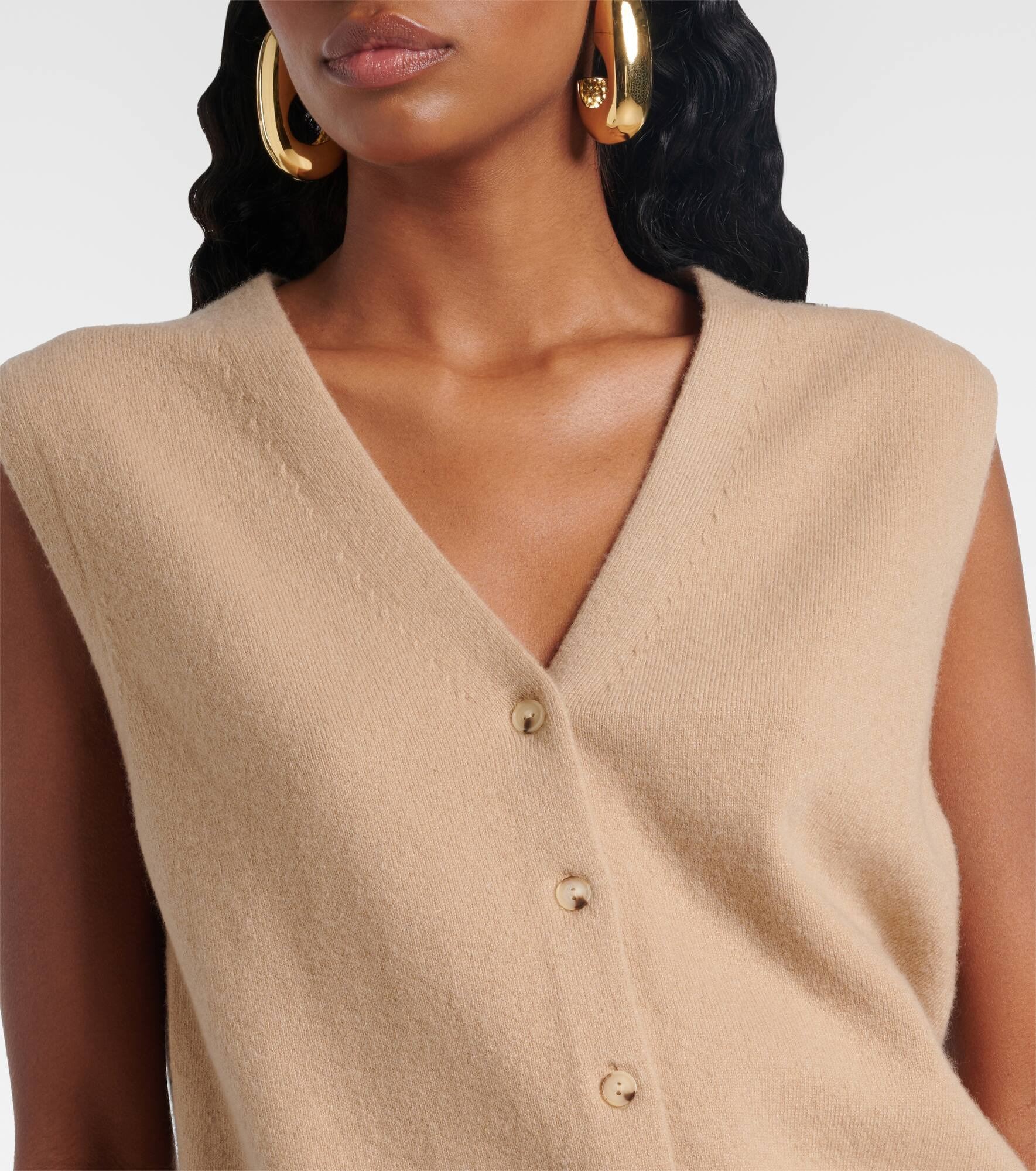 Wool and cashmere-blend vest - 4