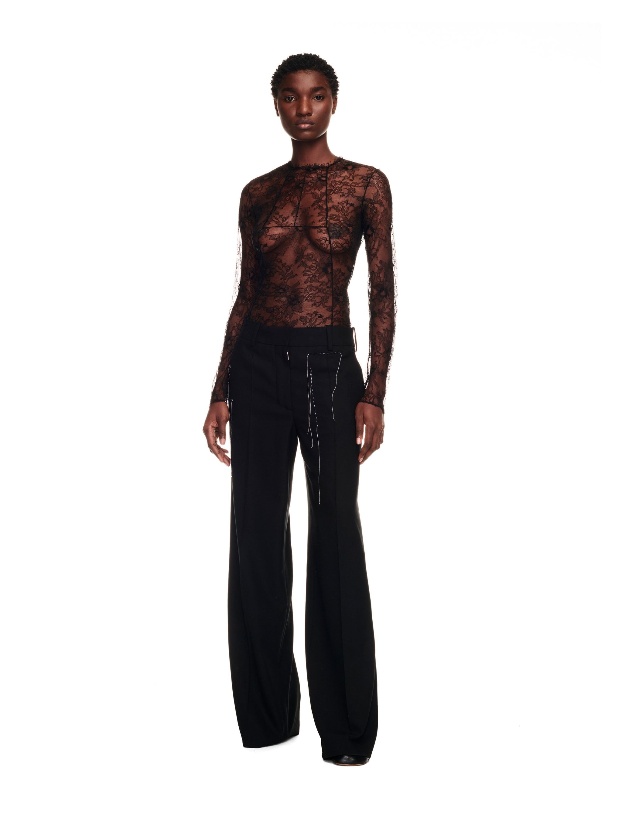 Wo Blend Stitching Over Pant - 2