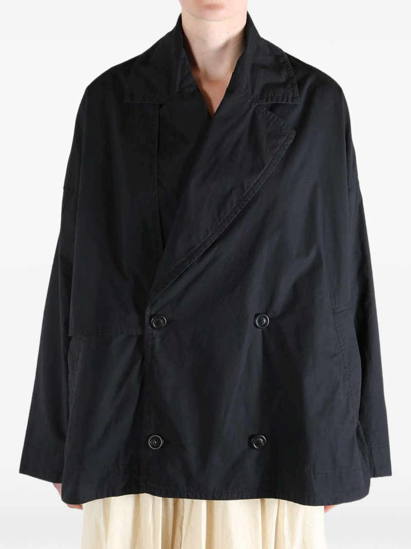 CASEY/CASEY cotton double-breasted coat outlook