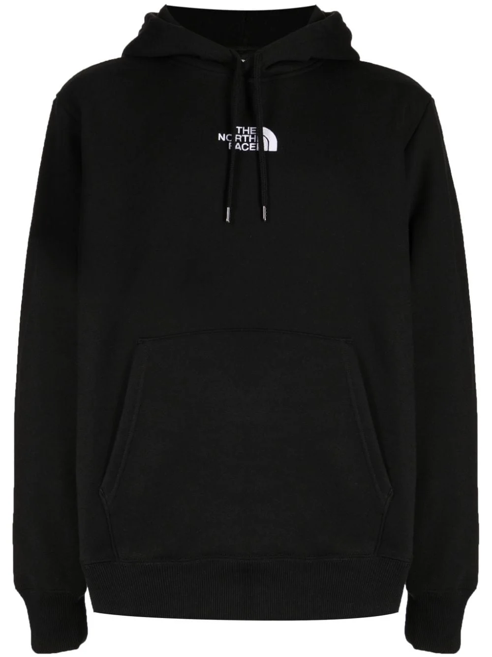 logo-embroidered cotton blend hoodie - 1