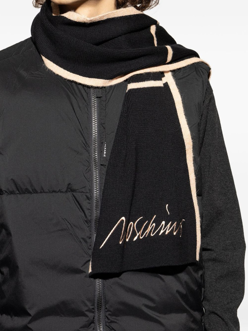 embroidered ribbed scarf 5