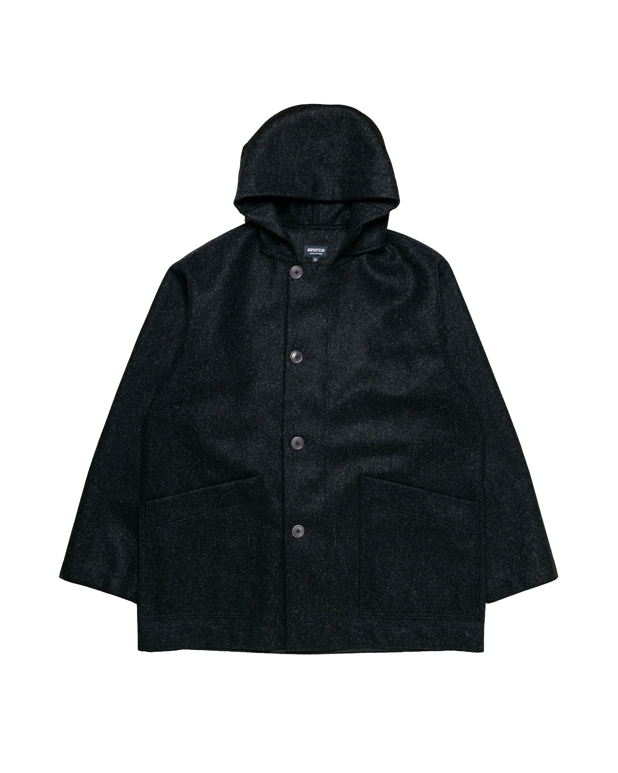 Kabig Wool Melton Charcoal - 1