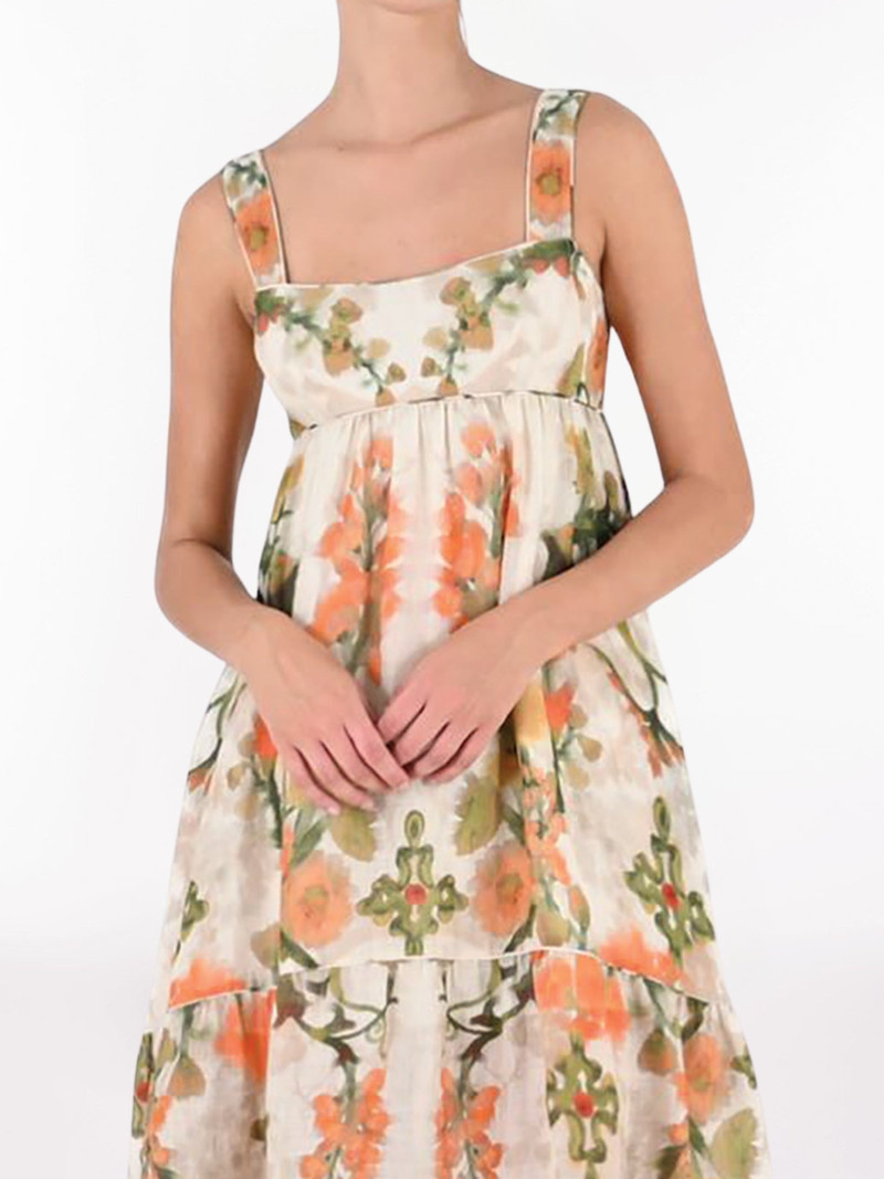 Marchesa RAMIE SQUARE NECK MAXI DRESS outlook