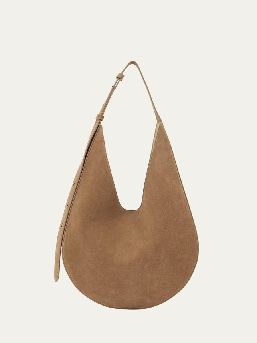 Calfskin Suede Hobo Bag - 1