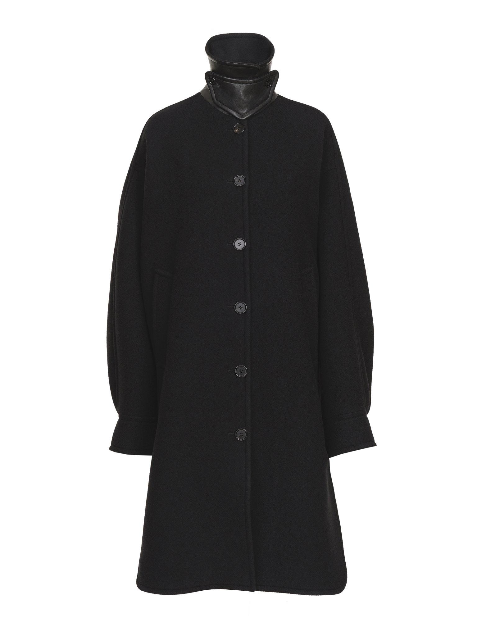 OVERSIZED MID-LENGTH COAT IN WOOL - 1