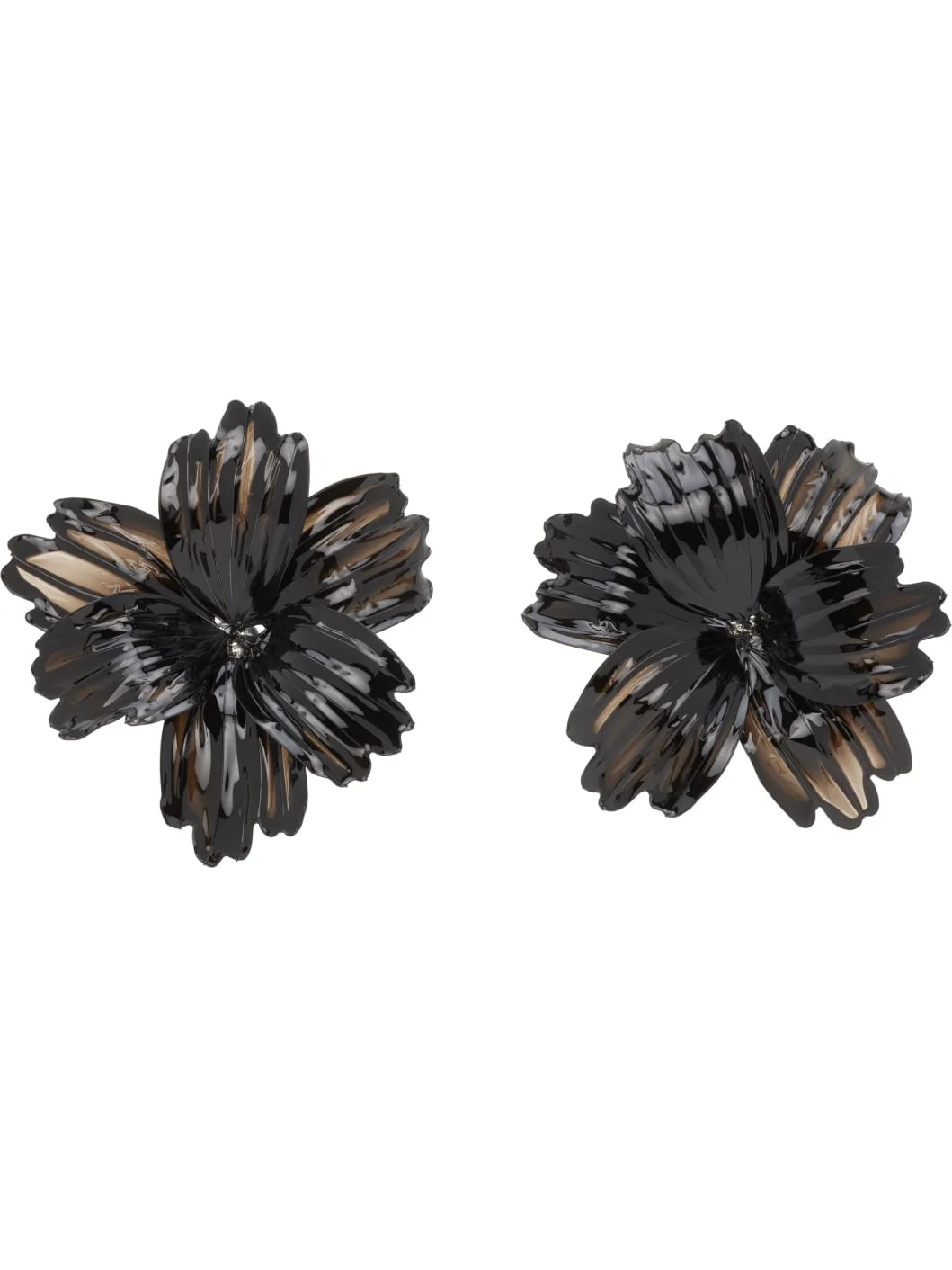 SSENSE Exclusive Runway Flower Earrings - 1