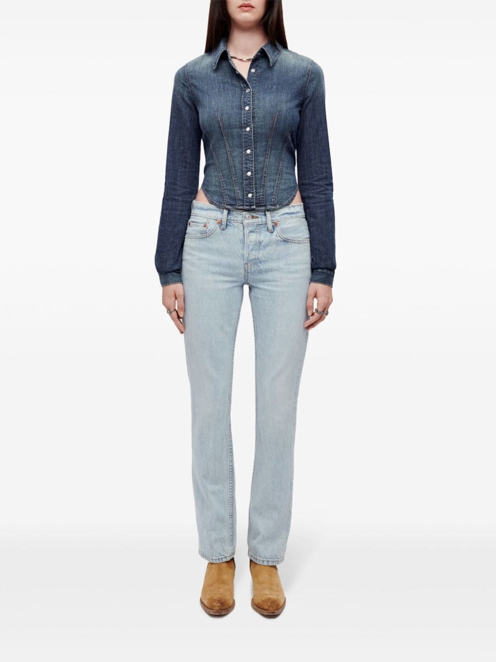 The Anderson mid-rise straight-leg jeans - 2