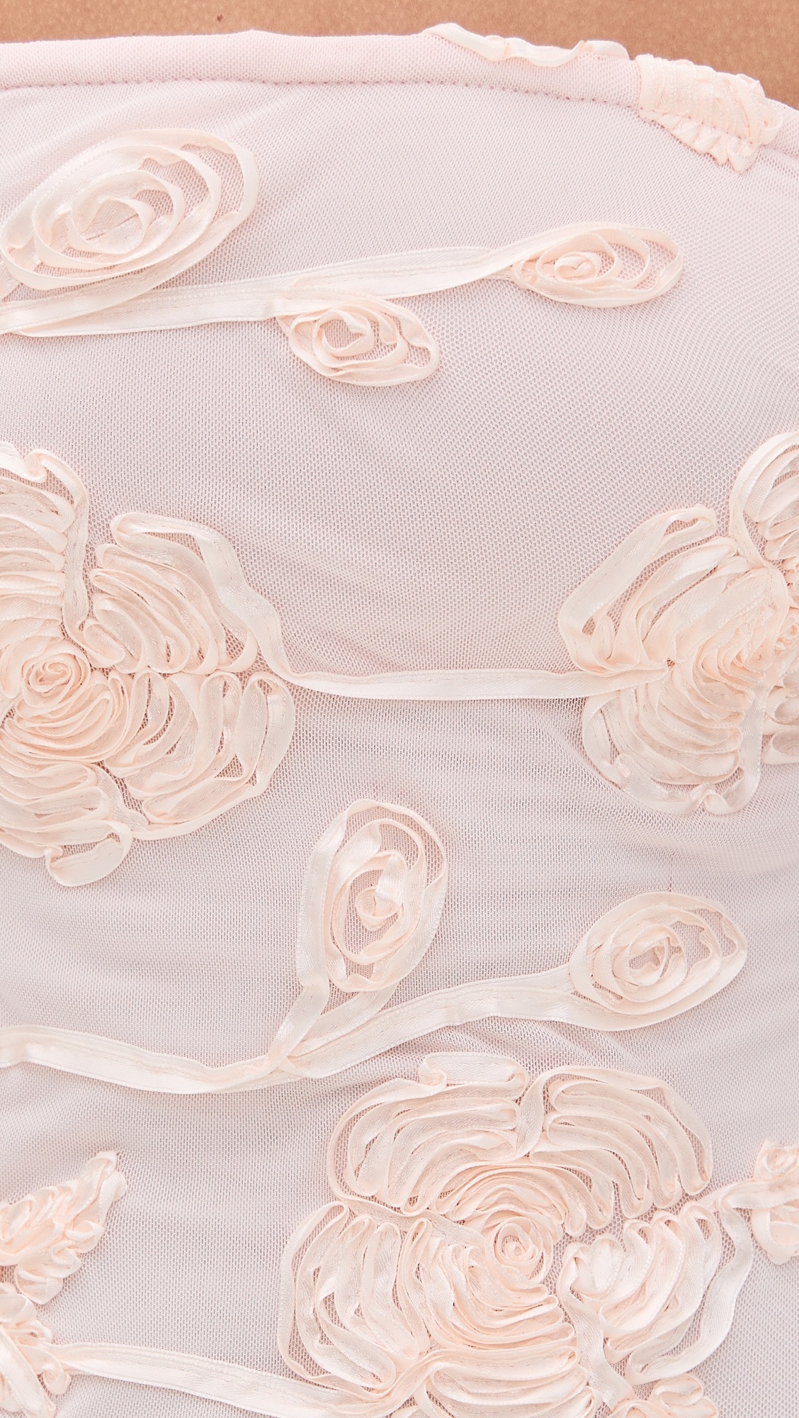 Flower Mesh Tube Dress - 5