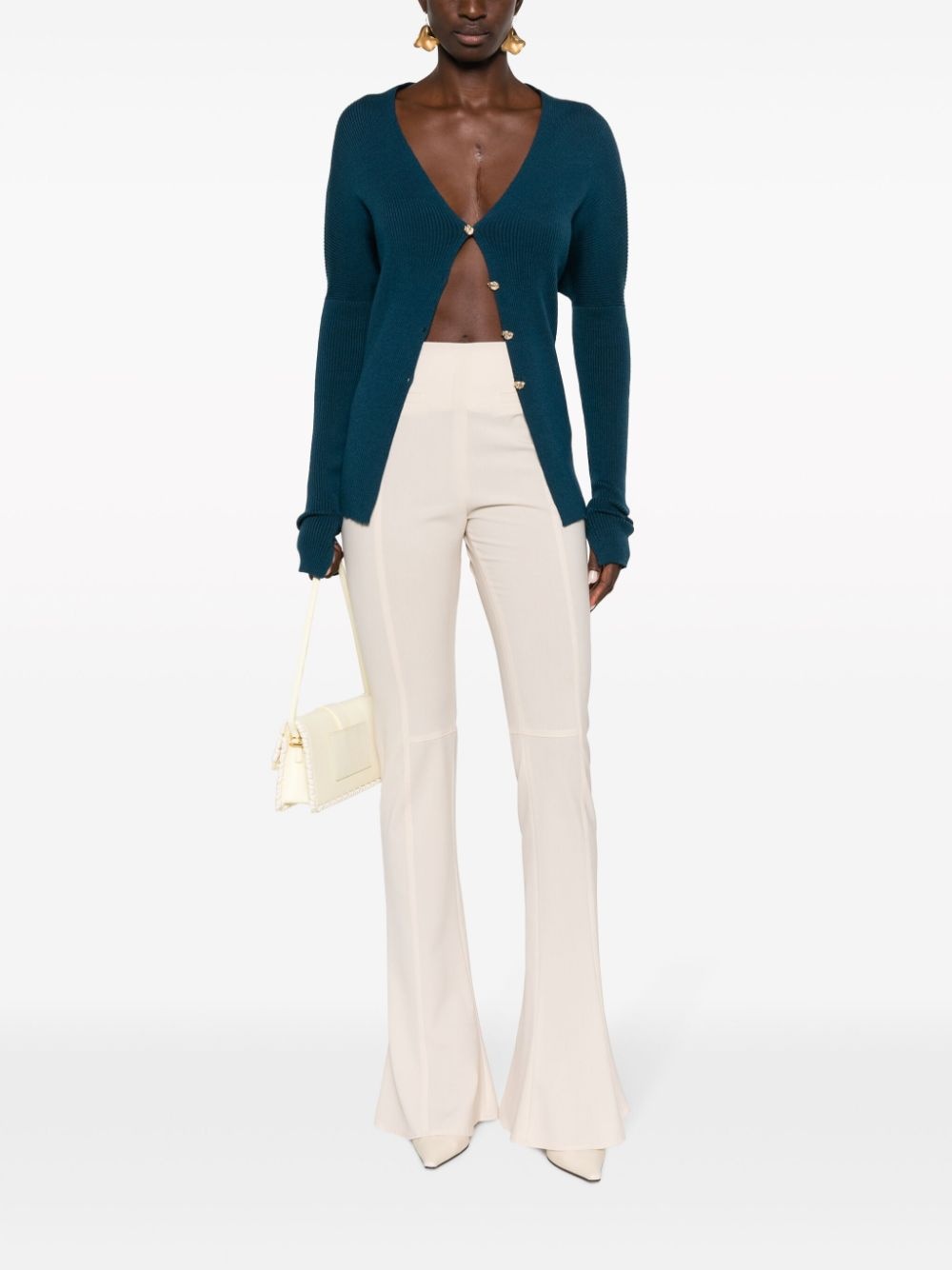 merino wool-blend cardigan - 2