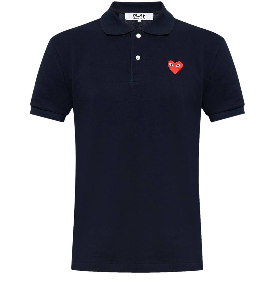 Polo shirt with logo patch - 1