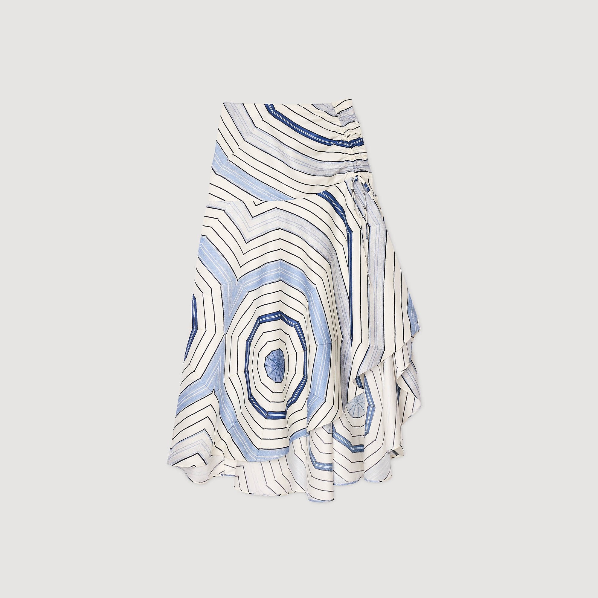 SPIRAL-MOTIF MAXI SKIRT - 6