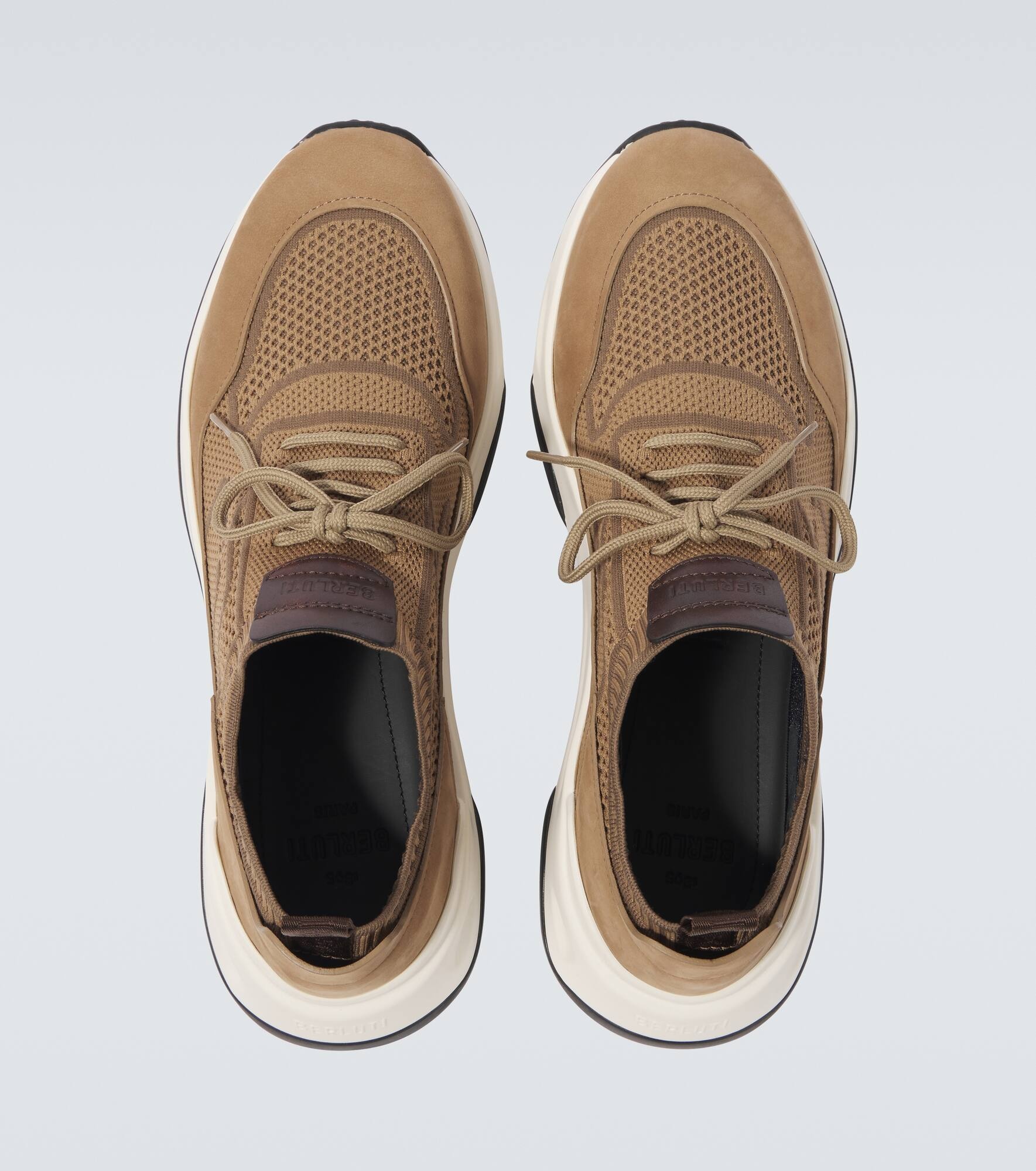 Shadow leather-trimmed sneakers - 4