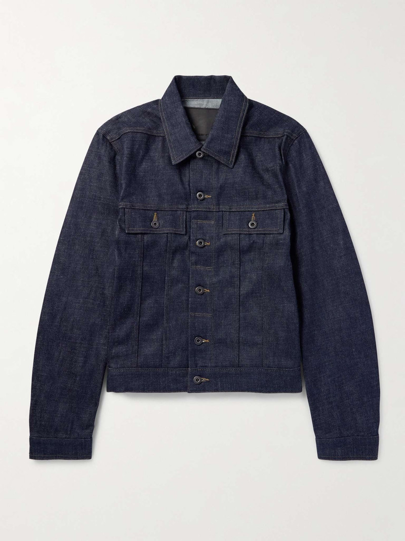 Slim-Fit Denim Trucker Jacket - 1