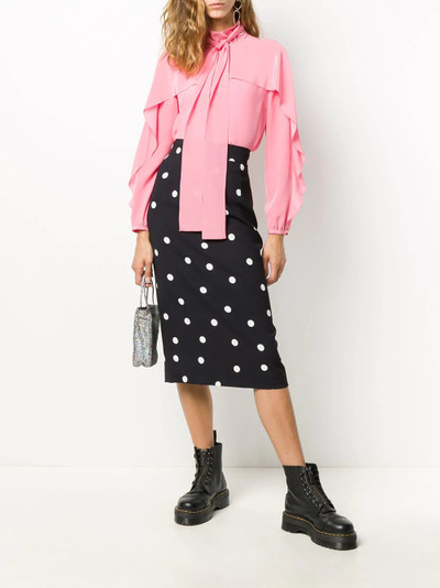 REDValentino ruffle sleeve blouse outlook