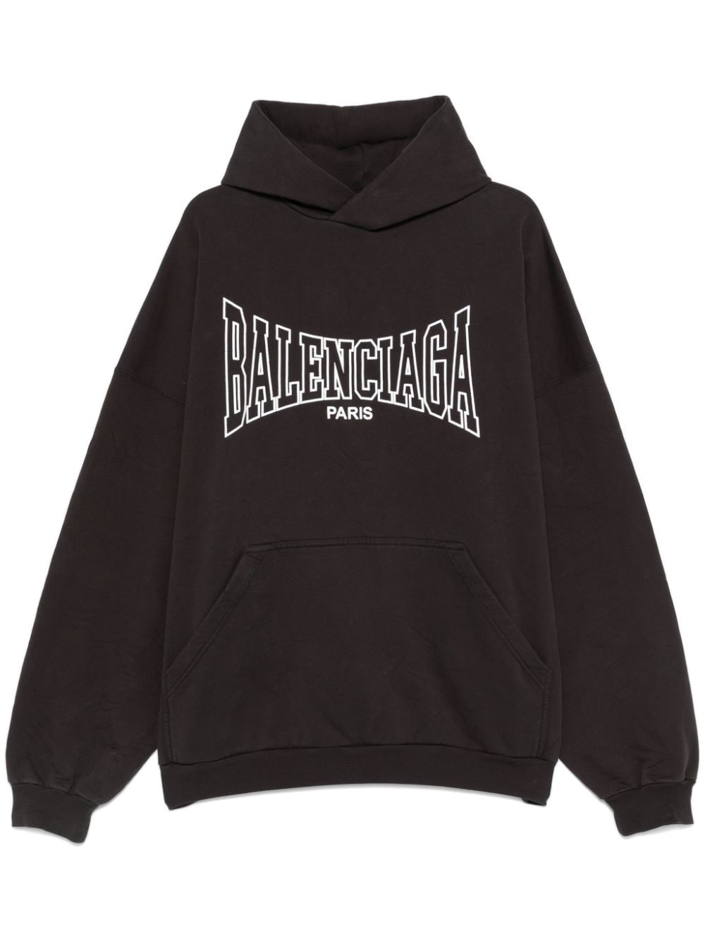 logo-print hoodie - 1