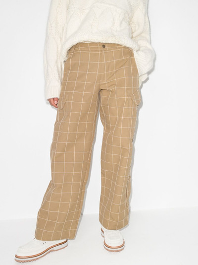 JACQUEMUS Le Quadri wide-leg trousers outlook