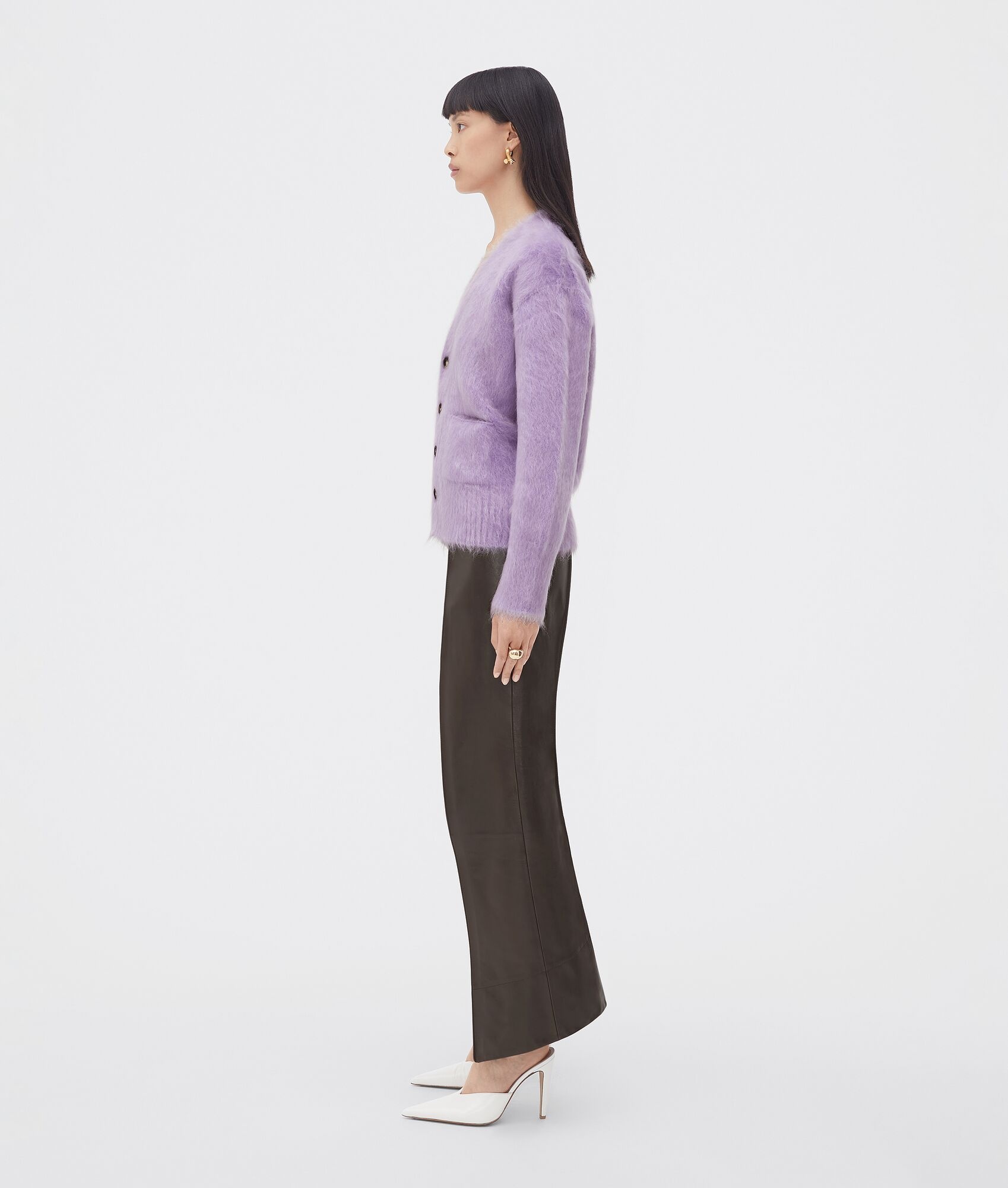 double mohair cardigan - 2