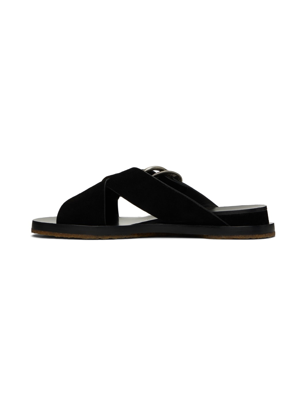 Black Beau Cross Sandals - 3