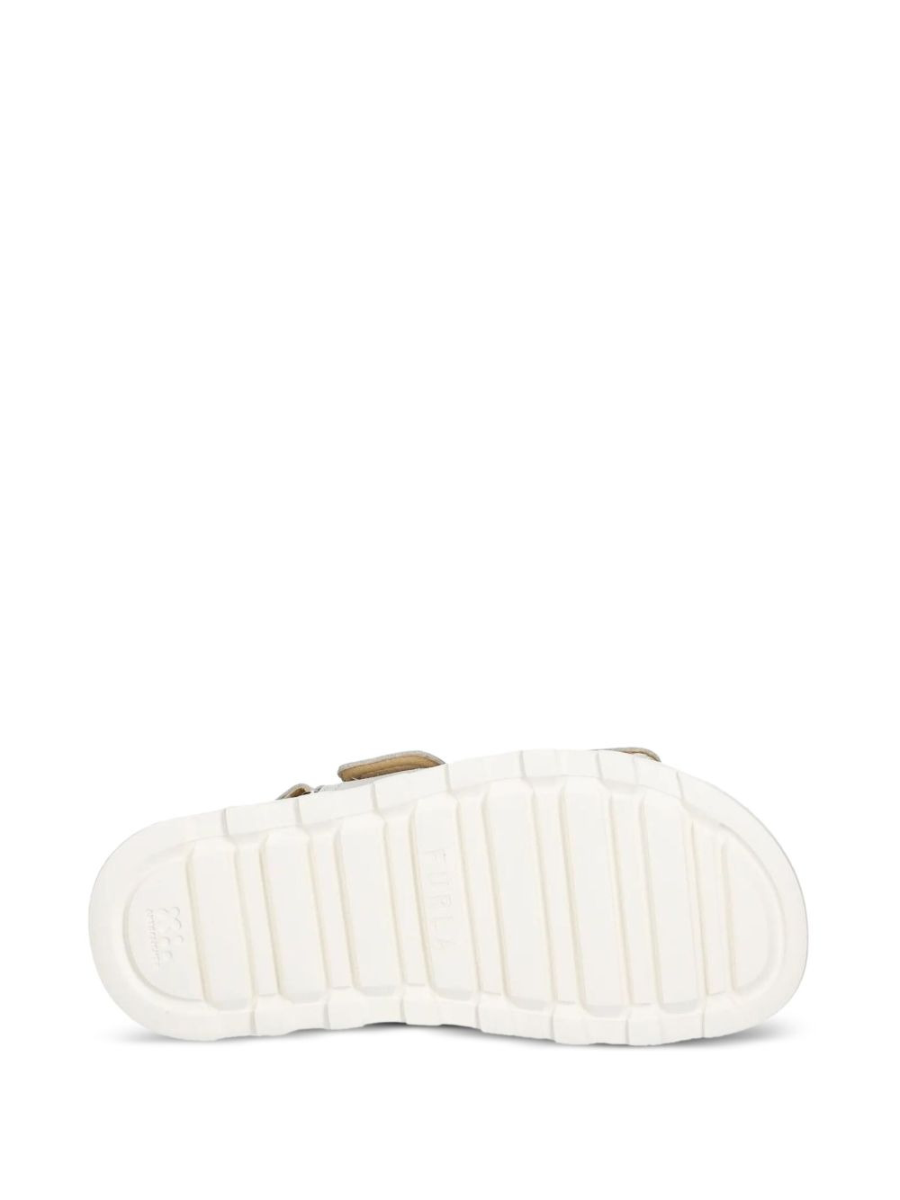 double-strap logo-plaque sandals - 4