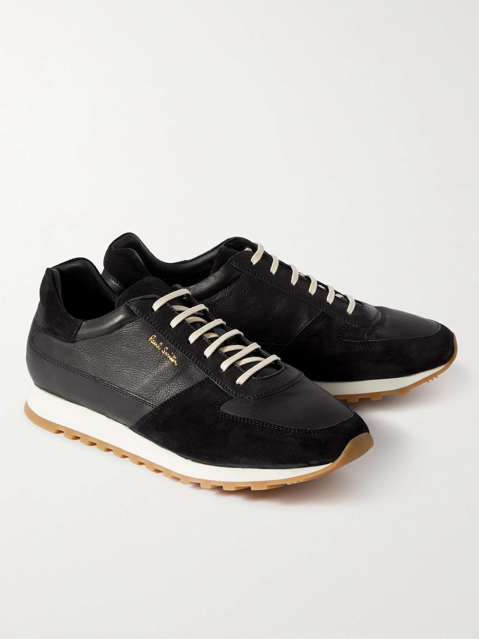 Velo Full-Grain Leather and Suede Sneakers - 4