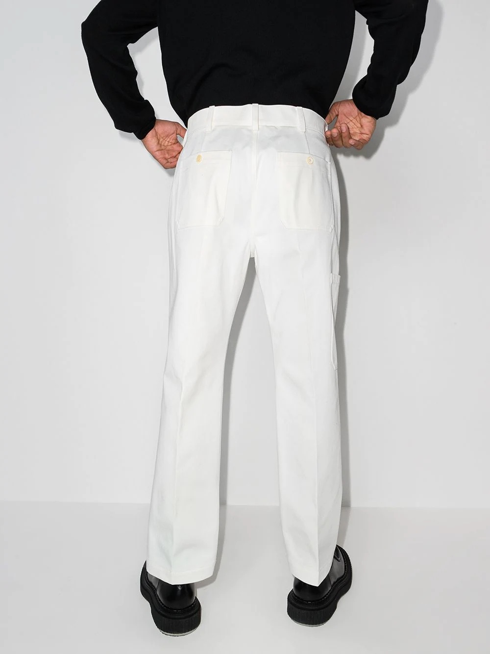 wide-leg tailored trousers - 3