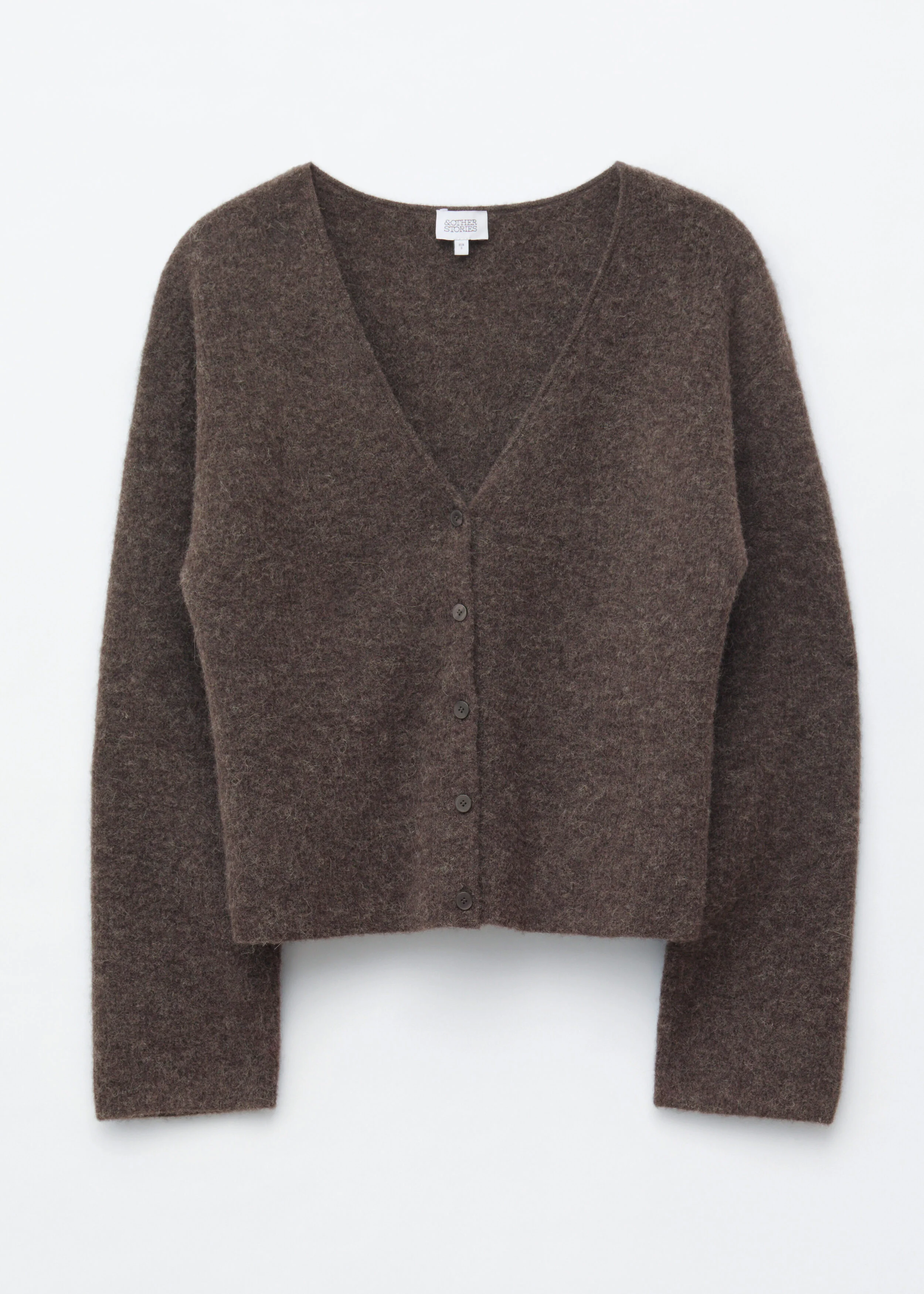 Alpaca-Blend Cardigan - 1