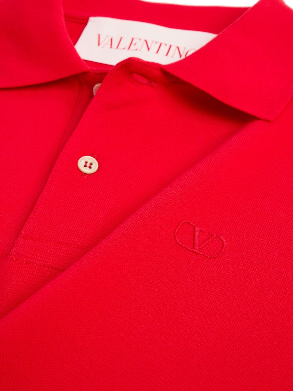 VLogo-embroidered polo shirt - 7