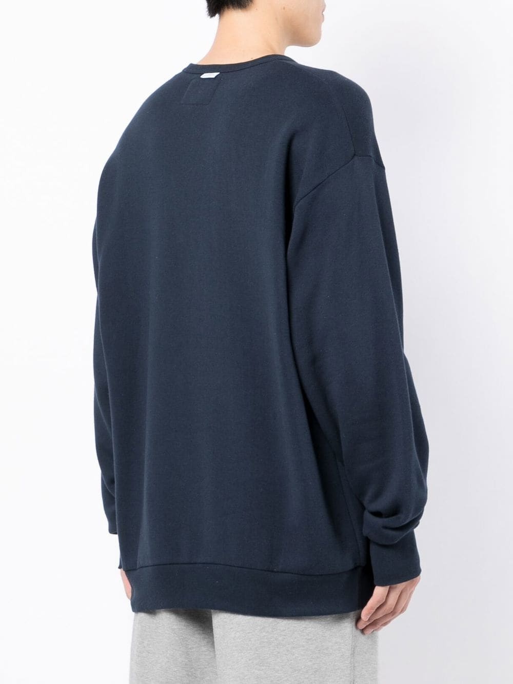 embroidered-logo crewneck sweatshirt - 4