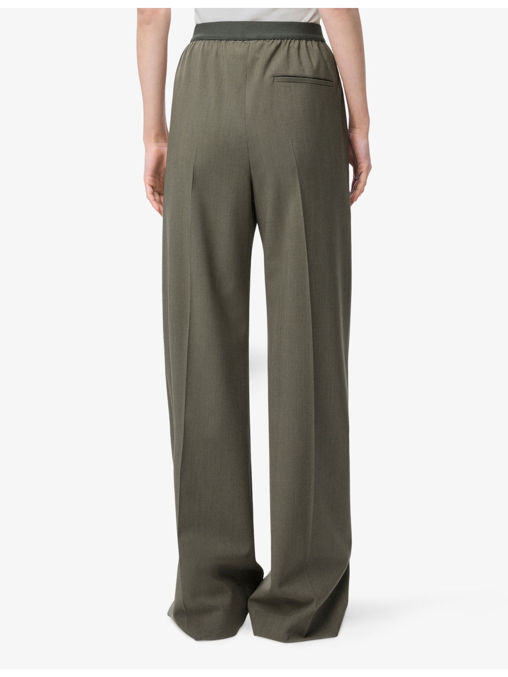 Logo-Waistband Straight-Leg Woven Trousers - 4