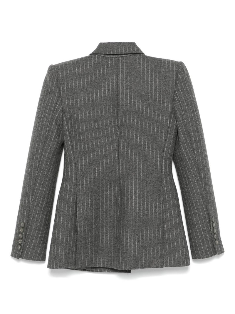 ALEX PERRY pinstriped double-breasted blazer outlook