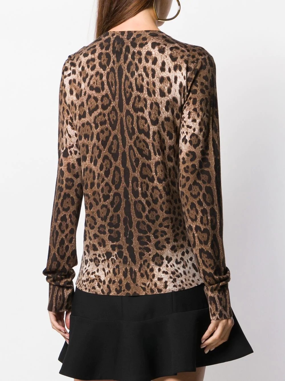 leopard pattern jumper - 4