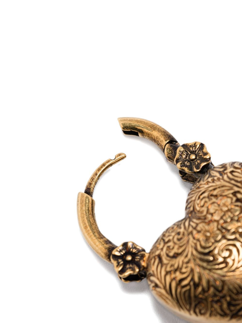 heart-shaped drop earrings - 4