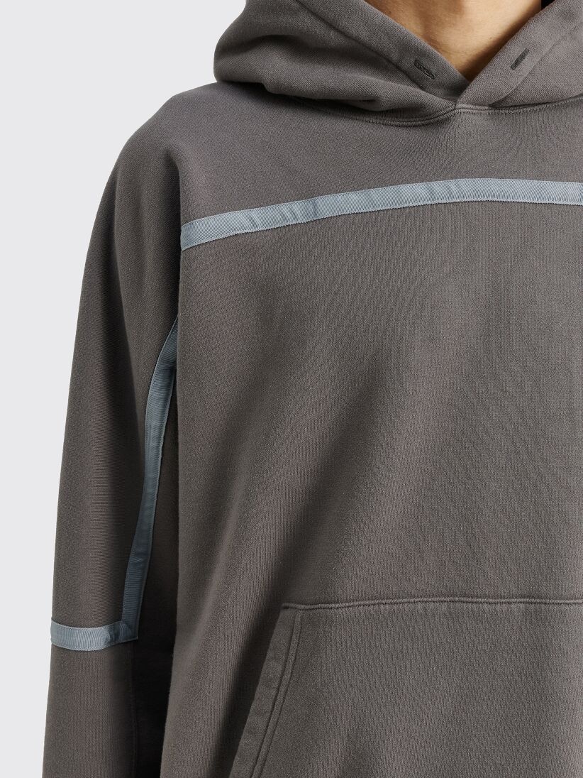 CAV EMPT TAPED CUT HEAVY SWEATSHIRT HOODY CHARCOAL - 5