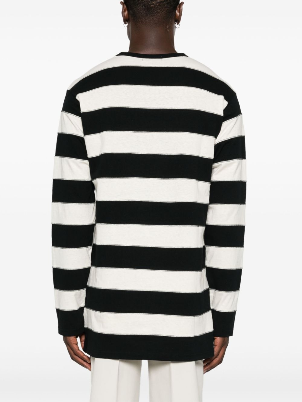 striped long-sleeve T-shirt - 4