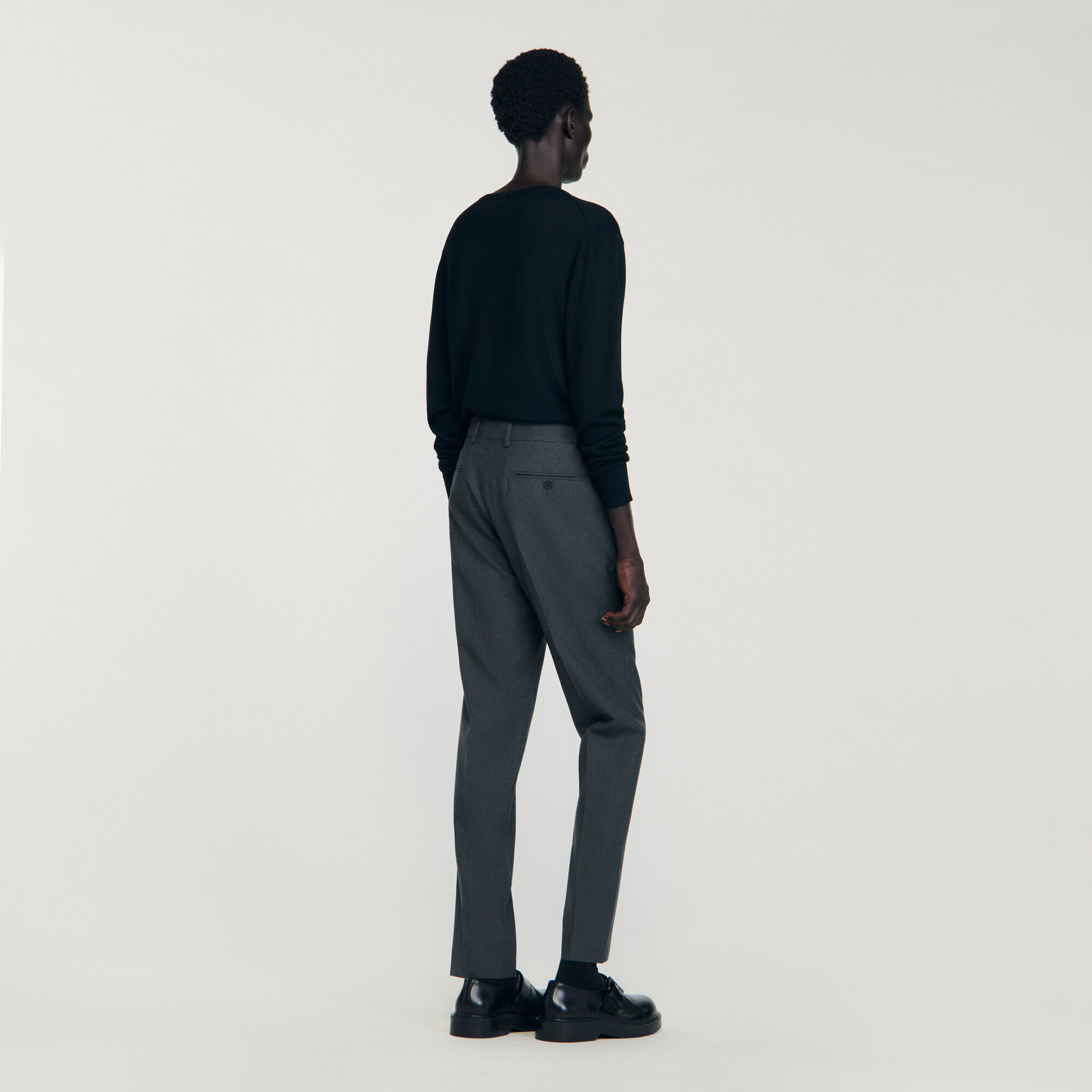 WOOL SUIT TROUSERS - 5