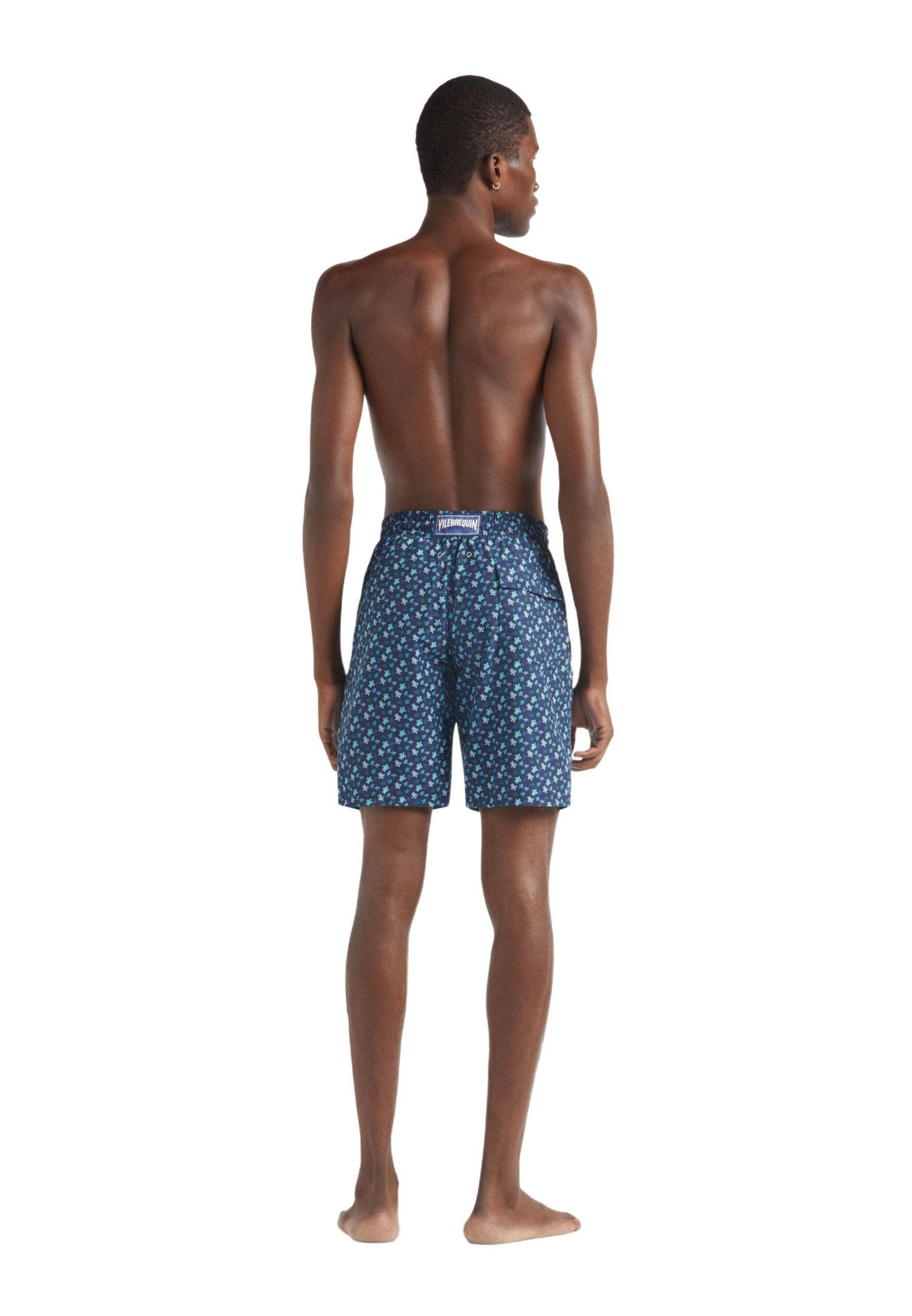 Vilebrequin Men's Micro Ronde Des Tortues Rainbow Longer Length Swim Shorts in Peacock at Nordstrom - 4