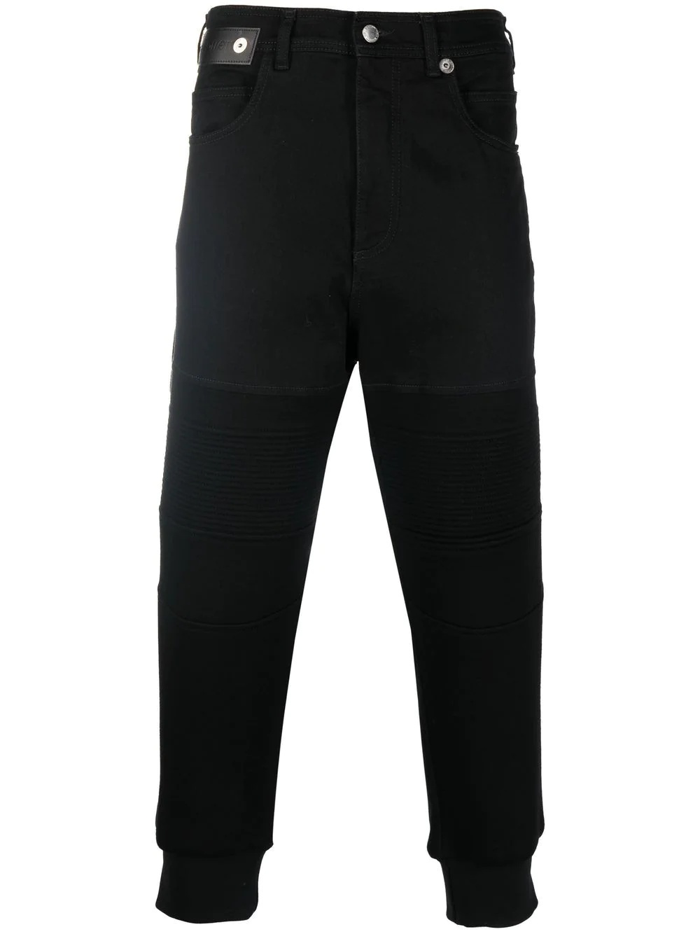 hybrid denim track trousers - 1