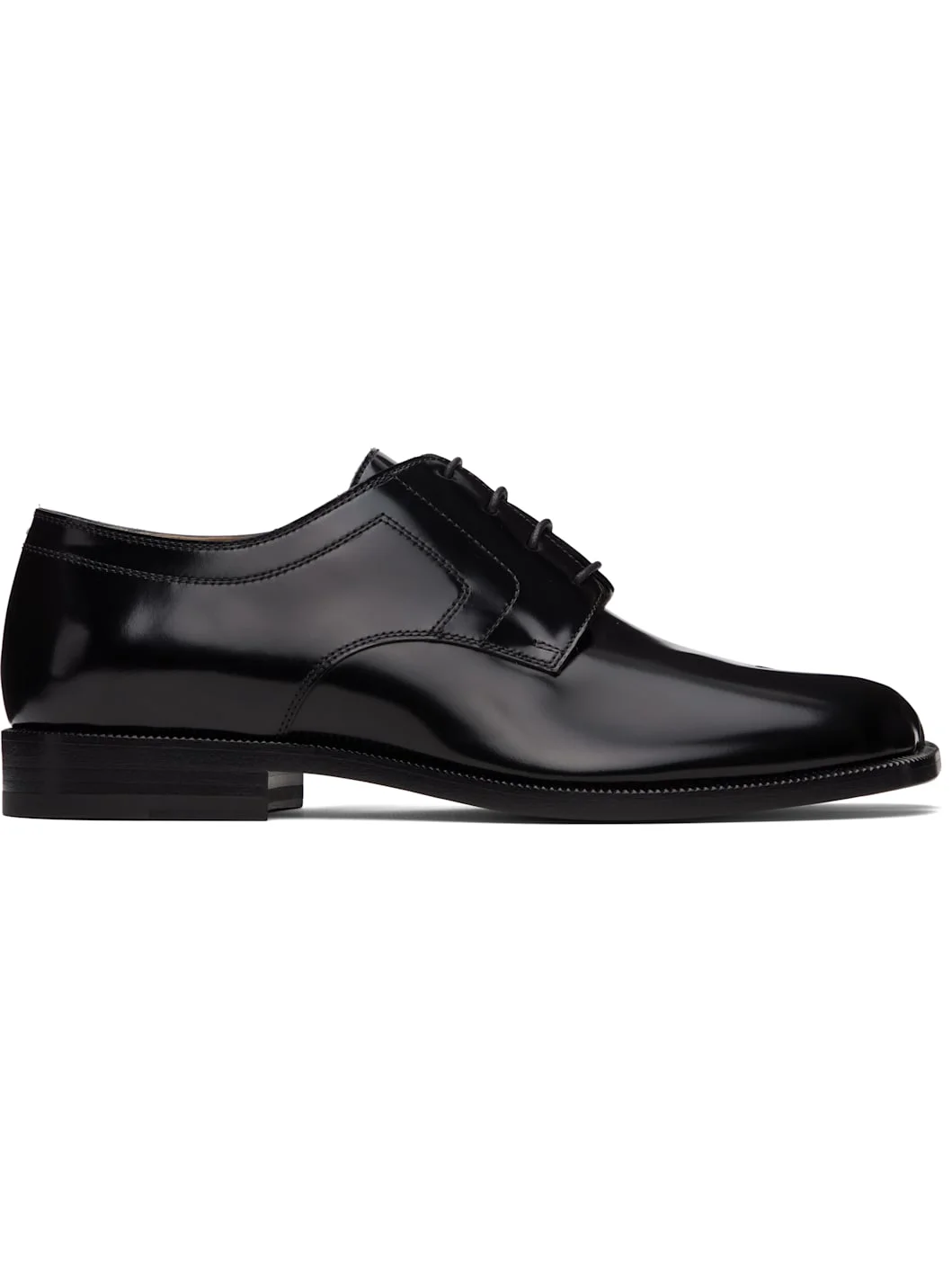 Black Tabi Lace-Up Derbys - 1