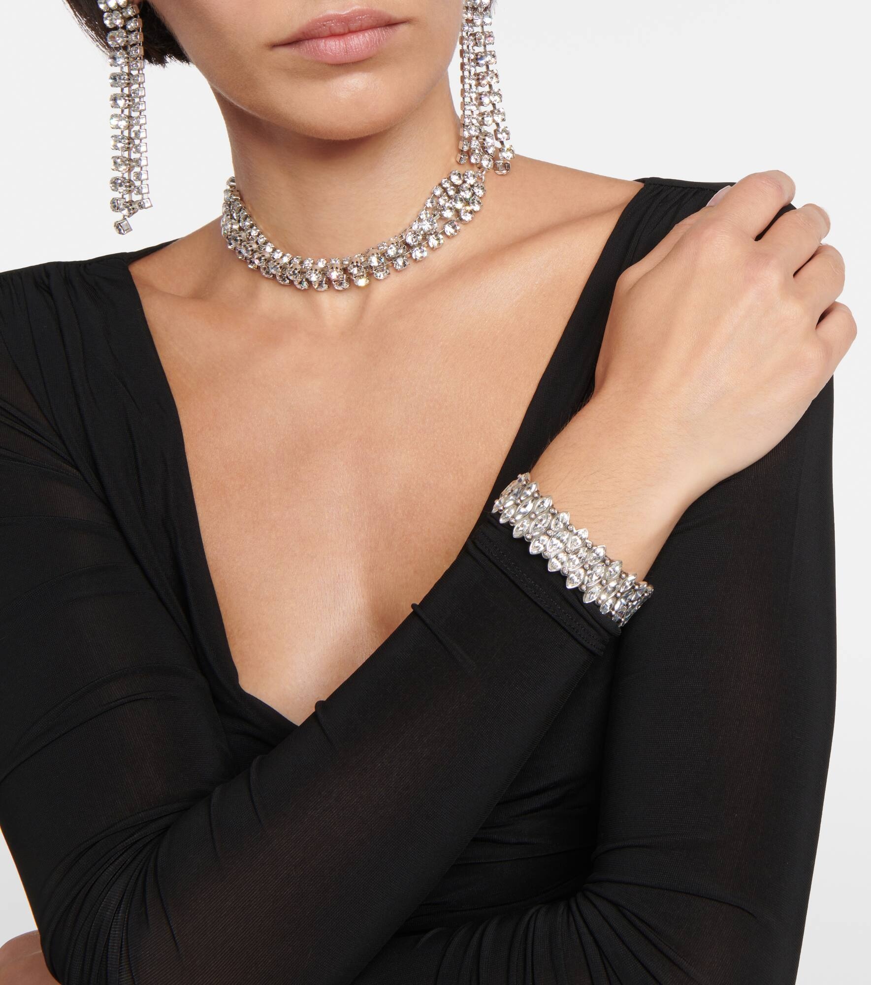 Celenia crystal-embellished cuff bracelet - 3