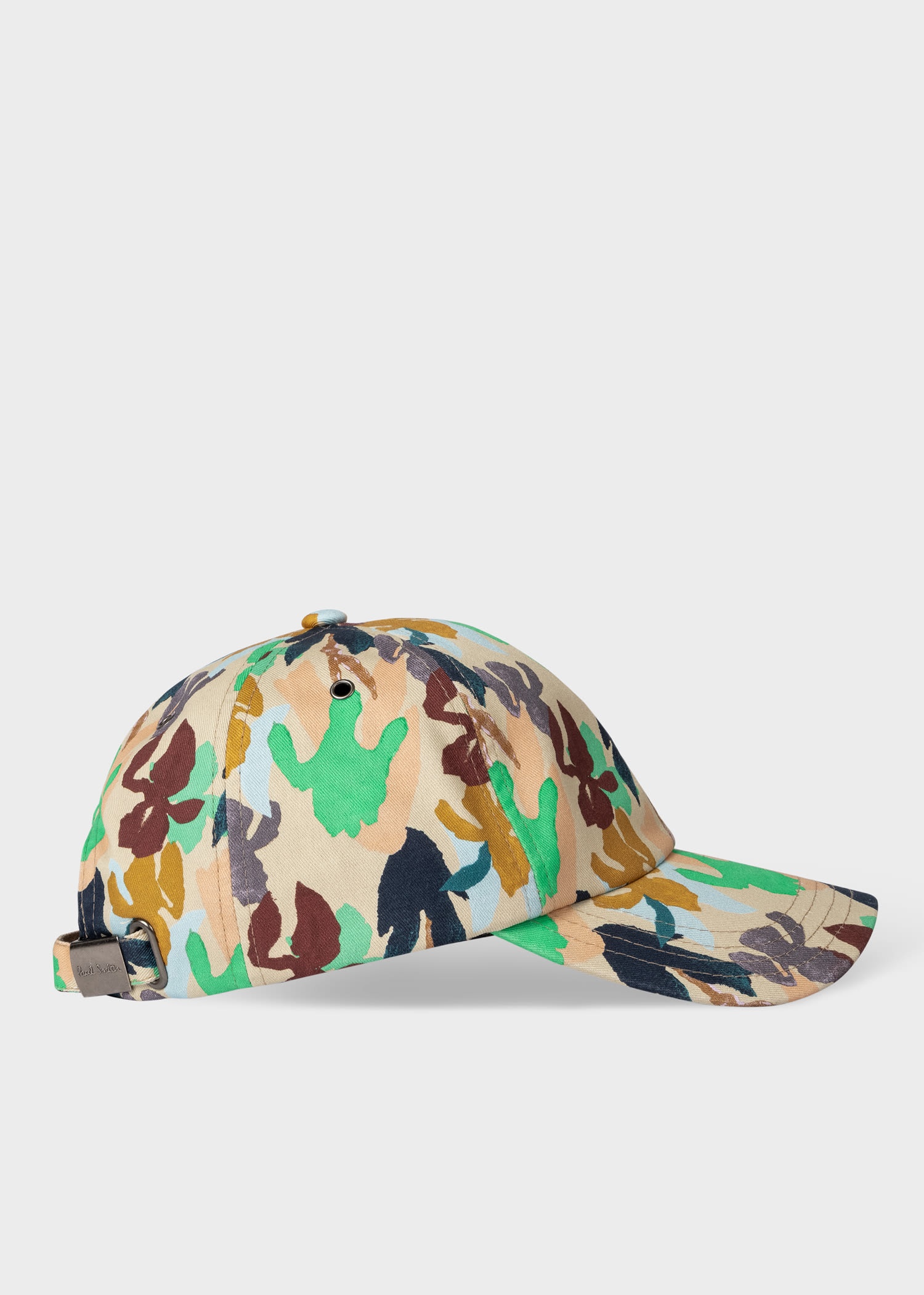 'Iris' Print Cotton Cap - 1