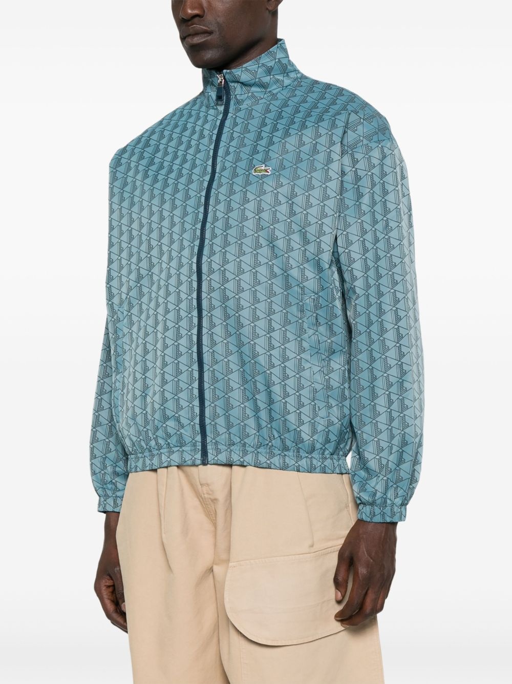 monogram track jacket - 3