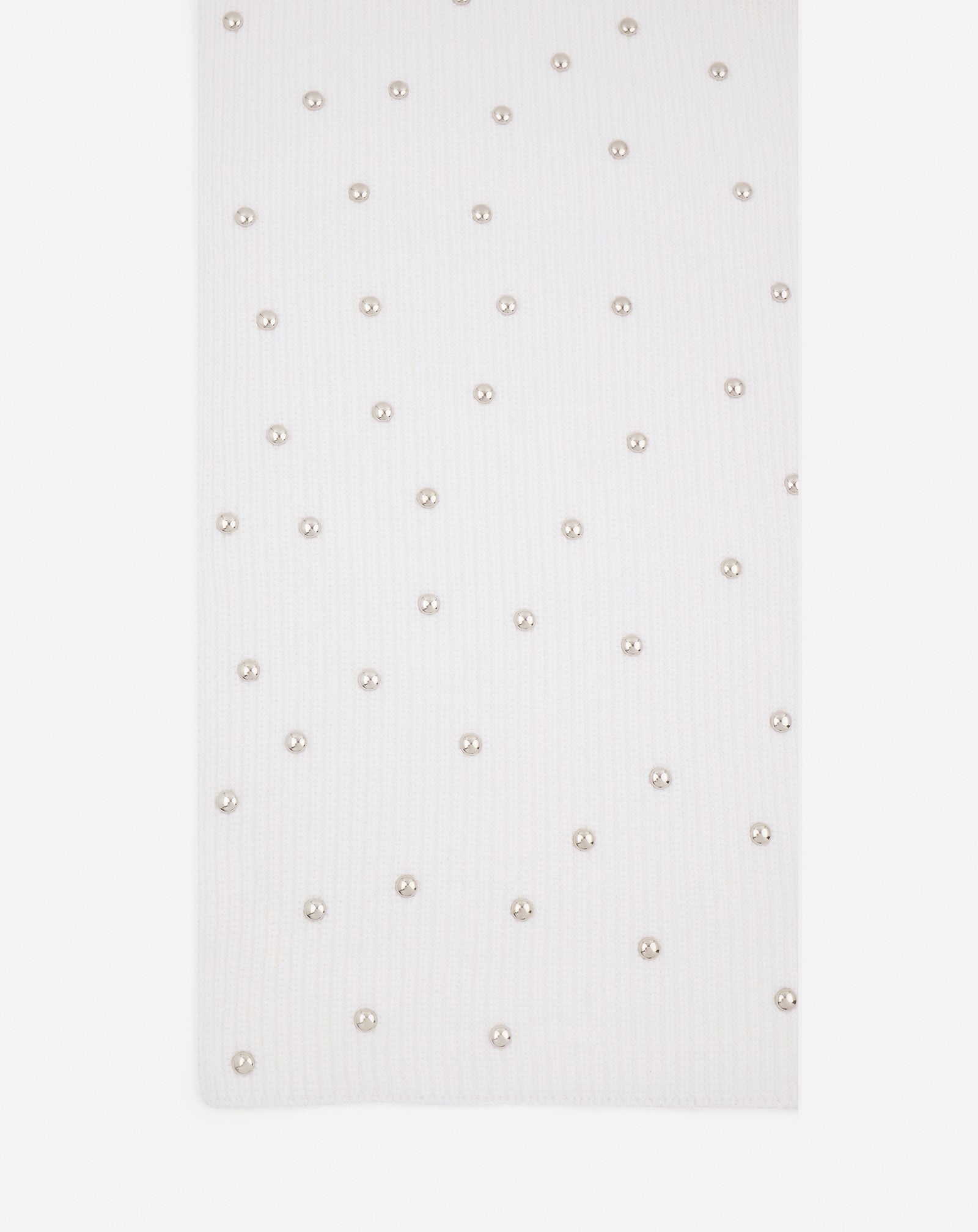 STUDDED WOOL SCARF - 4