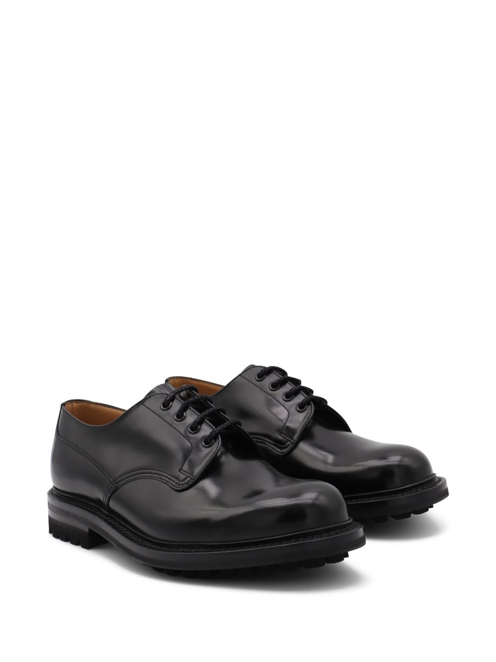 leather lace-up shoes - 2