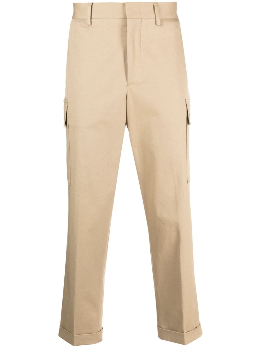 Pegaso-motif cropped cargo trousers - 1