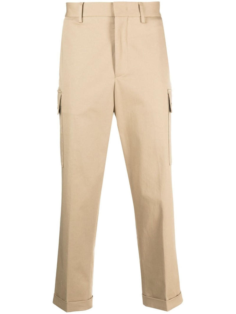 Pegaso-motif cropped cargo trousers 1